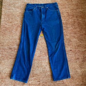 Wrangler blue jeans